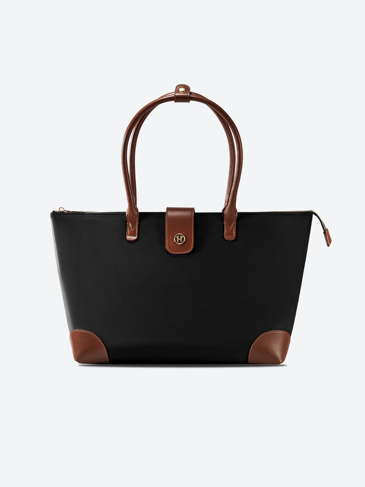 Victoria Hyde Eva Black new work bag – lightweight nylon, laptop/tablet compartment, smart organizer, vegan, water-repellent, scratch-resistant. Ideal for professional women.