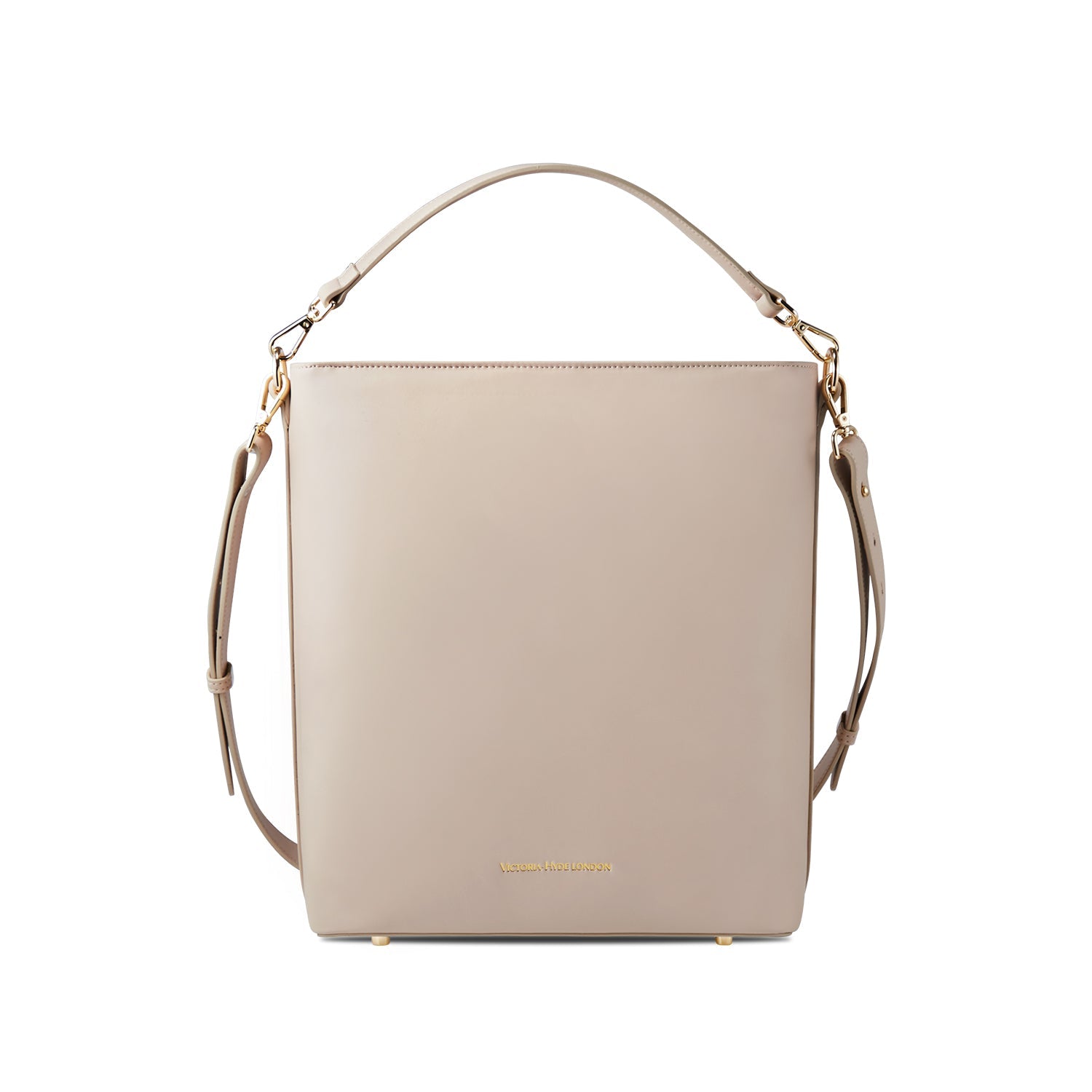 Victoria Hyde Kloey Large work bag in Moon White. Minimalist vegan leather tote with laptop compartment, water-repellent, scratch-resistant. Perfect for professional women.