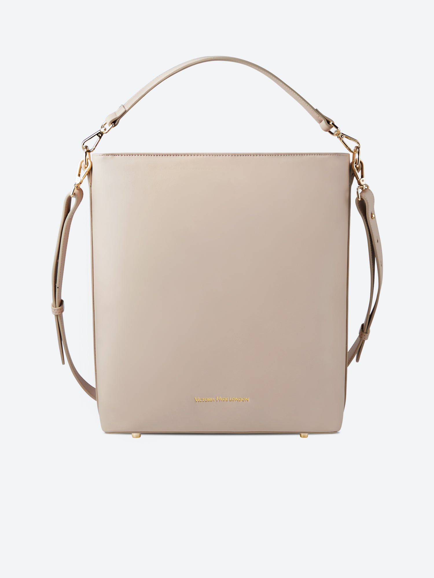 Victoria Hyde Kloey Large work bag in Moon White. Minimalist vegan leather tote with laptop compartment, water-repellent, scratch-resistant. Perfect for professional women.