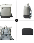 Victoria Hyde Wendy unisex work backpack in nylon with laptop compartment, Shandong silk lining, smart organization for commuters.