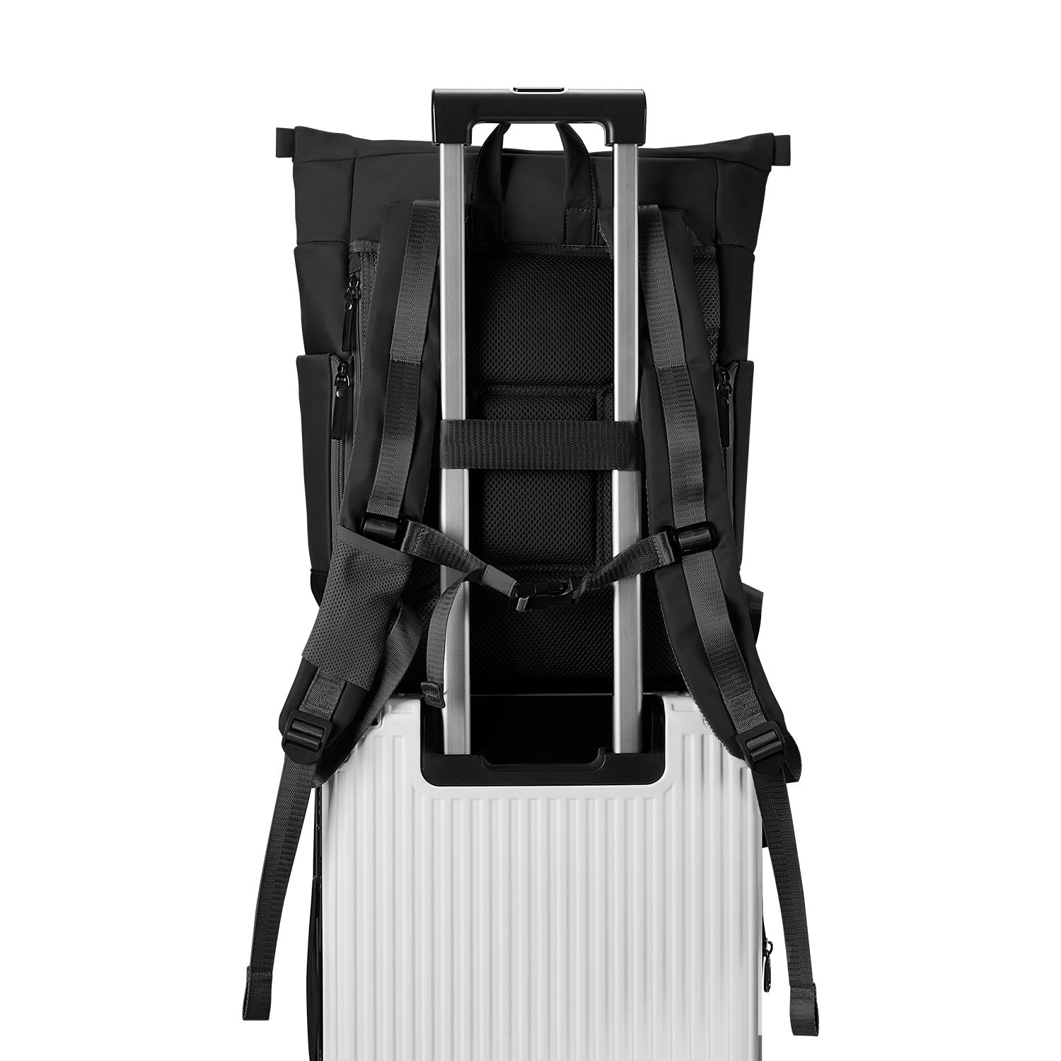 Victoria Hyde Wendy unisex work backpack, nylon with silk lining, laptop compartment, spacious and elegant for commuters and professionals.