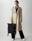 Victoria Hyde Wendy unisex work backpack, nylon with silk lining, laptop compartment, spacious and elegant for commuters and professionals.