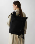 Victoria Hyde Wendy unisex work backpack, nylon with silk lining, laptop compartment, spacious and elegant for commuters and professionals.