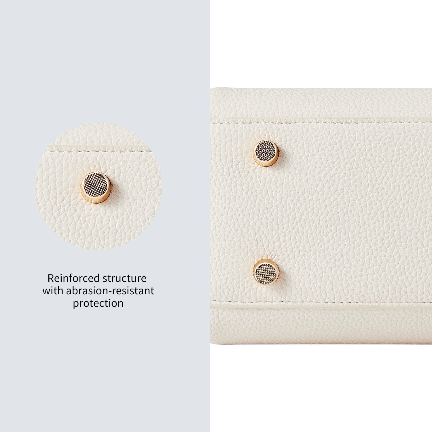Victoria Hyde Victoria III crossbody work bag in PU leather with gold hardware, fits 12.9" tablet, organized interior for professional women.