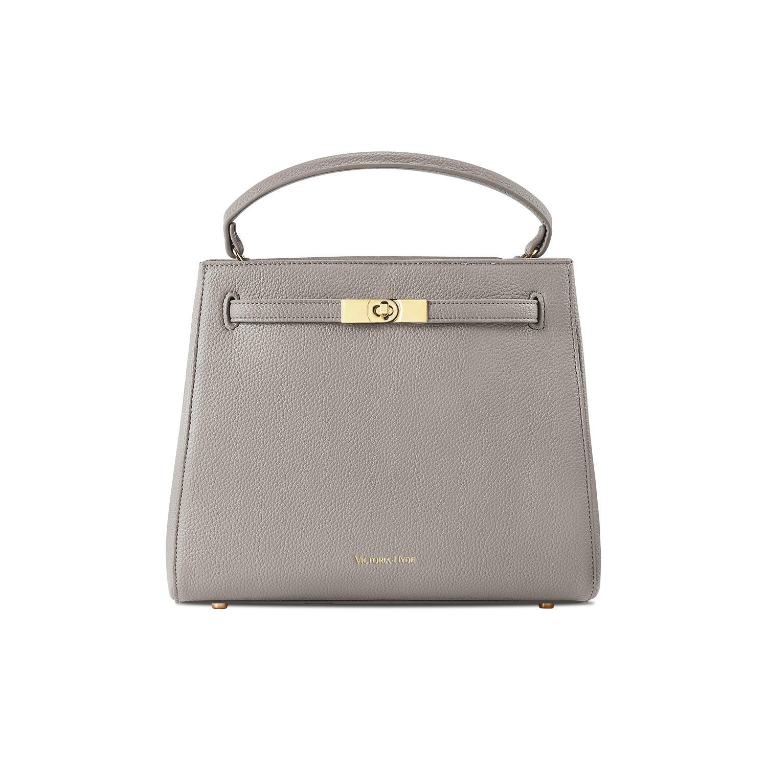 Victoria Hyde Victoria III crossbody work bag in PU leather with gold hardware, fits 12.9" tablet, organized interior for professional women.