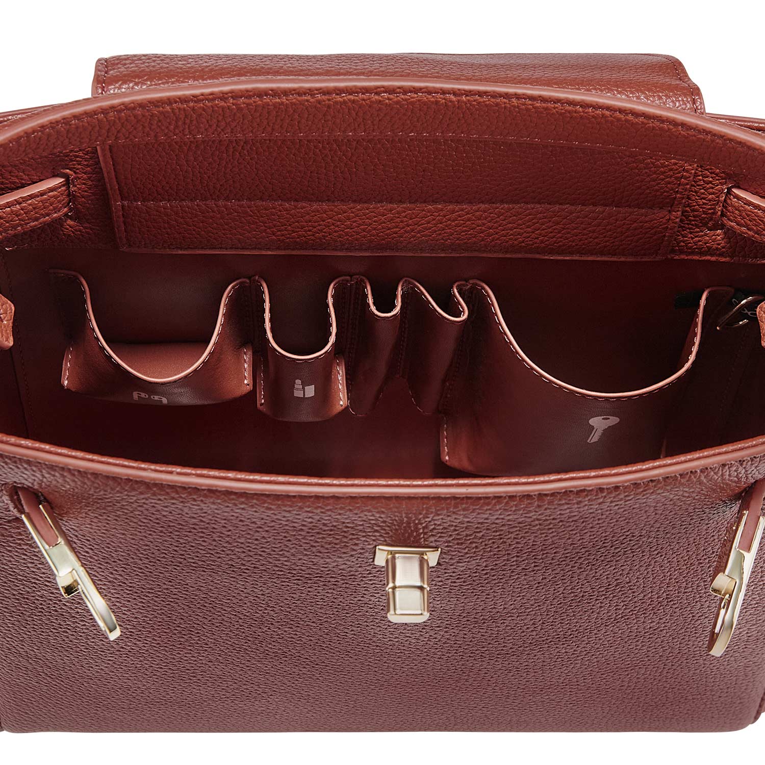Victoria Hyde Victoria III crossbody work bag in PU leather, tablet-friendly up to 12.9", smart interior organization, elegant office bag.
