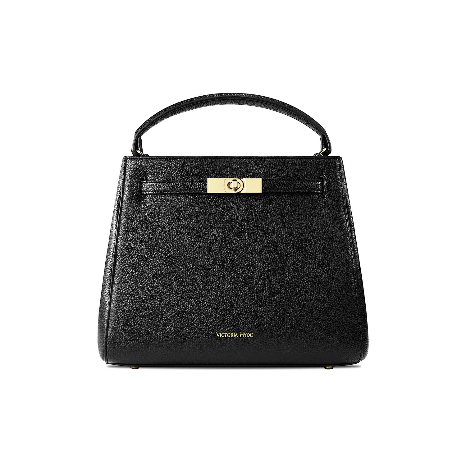 Victoria Hyde Victoria III crossbody work bag with 12.9" tablet compartment, PU leather, smart organizer compartments, elegant gold hardware.