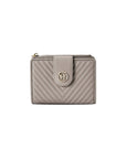 Victoria Hyde Rosi nude genuine leather wallet, multifunctional design with 19 card slots, bill compartment, and zippered coin pocket.