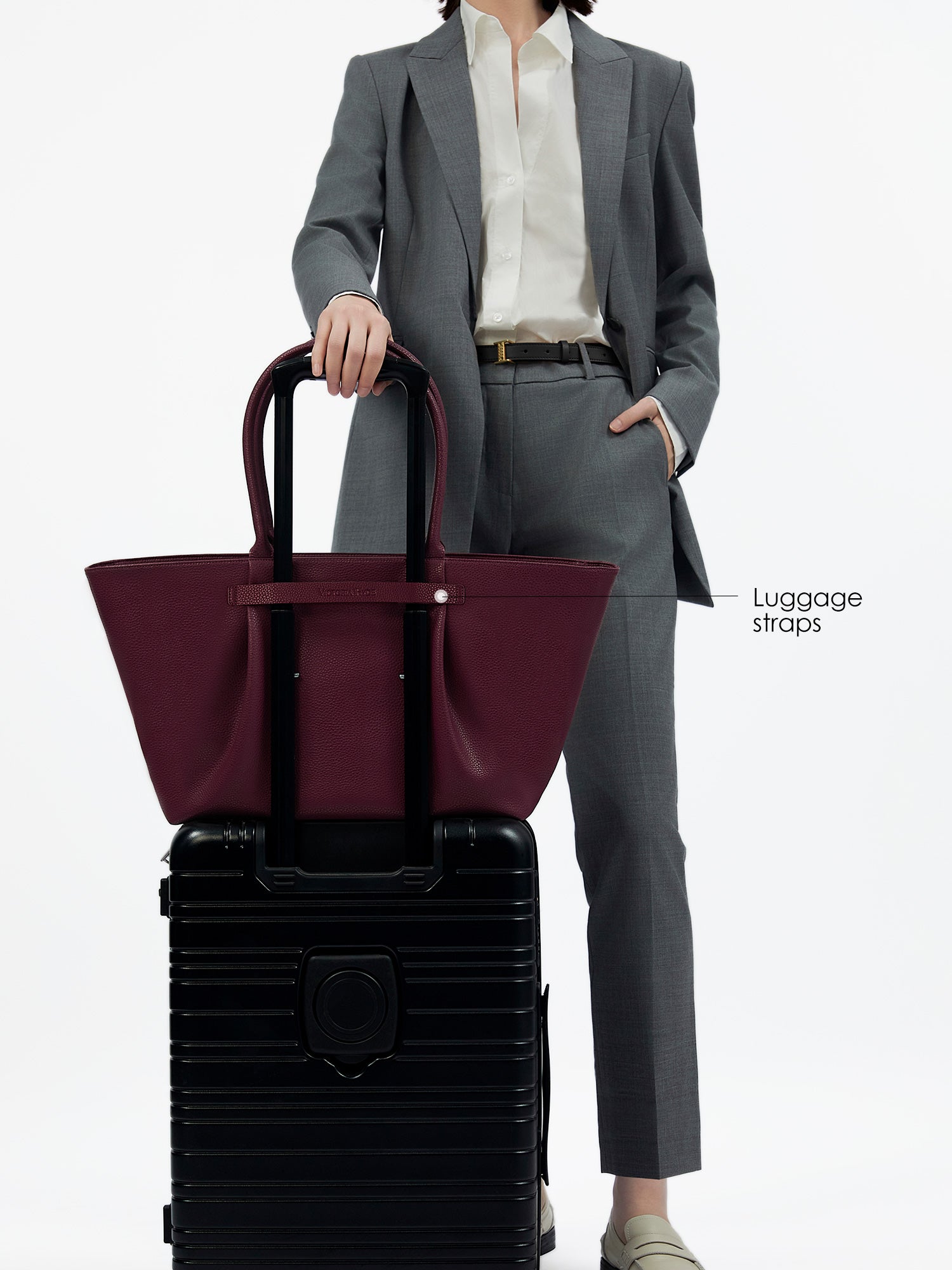 Victoria Hyde Ada red new work bag – fits 16" laptop, vegan microfiber leather, water-repellent, smart interior, ideal for commuters and power women