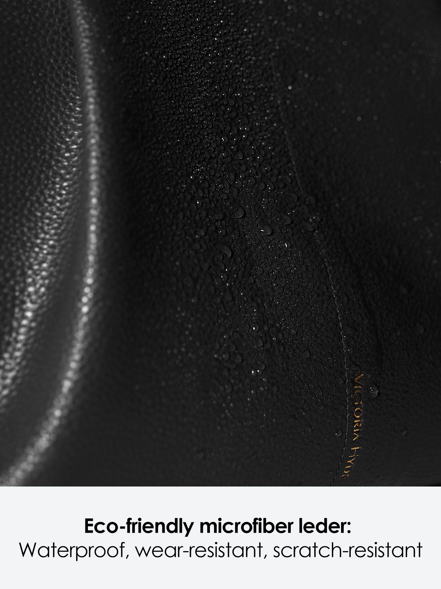 Victoria Hyde Ada Black new work bag – understated elegant design, padded 16" laptop compartment, vegan microfiber leather, water-repellent, scratch-resistant.