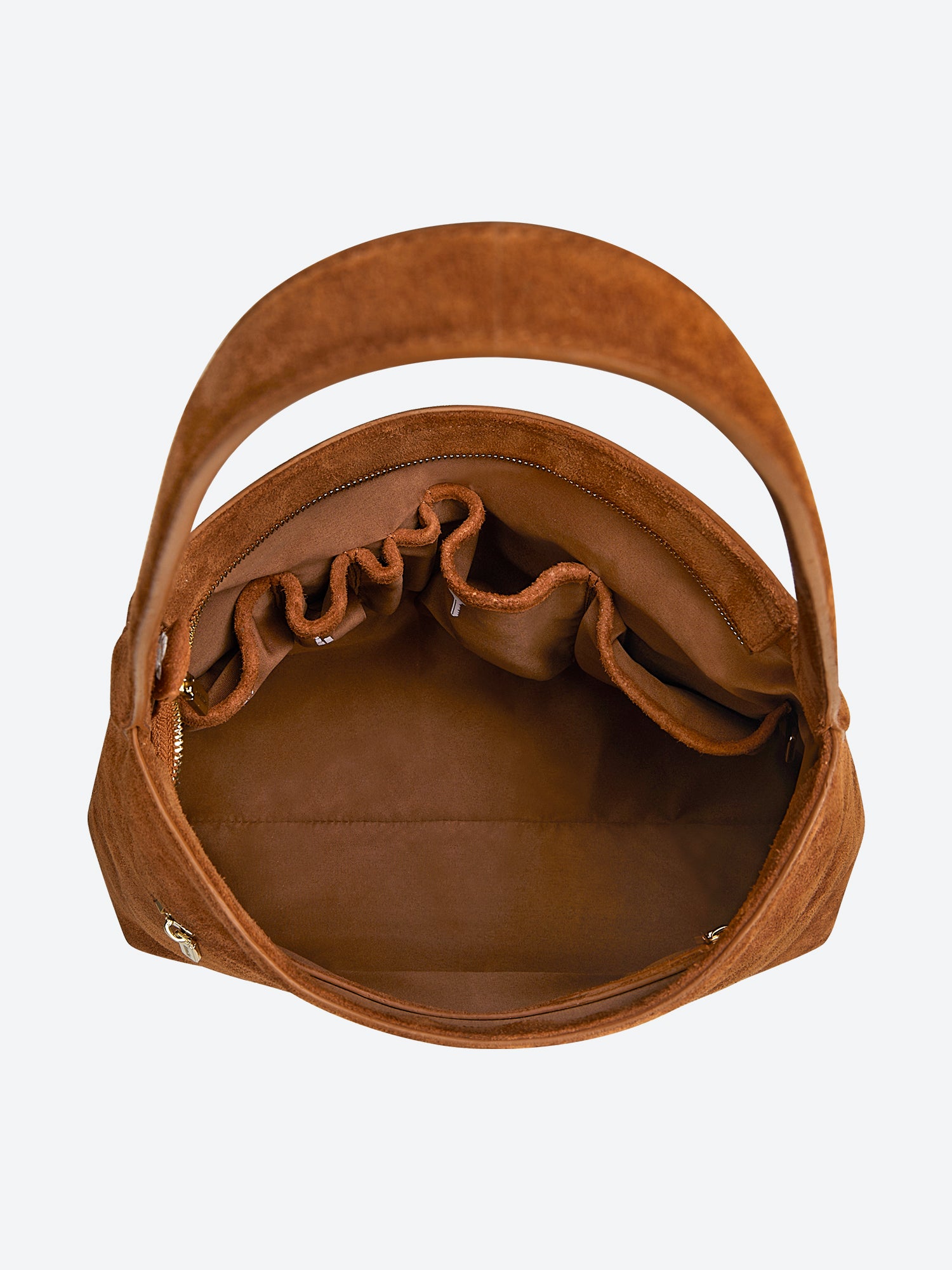 Victoria Hyde split leather shoulder bag for modern women. Light gold fittings, padded sunglasses pocket, trolley strap, “Love what you do” detail. 0.65 kg.