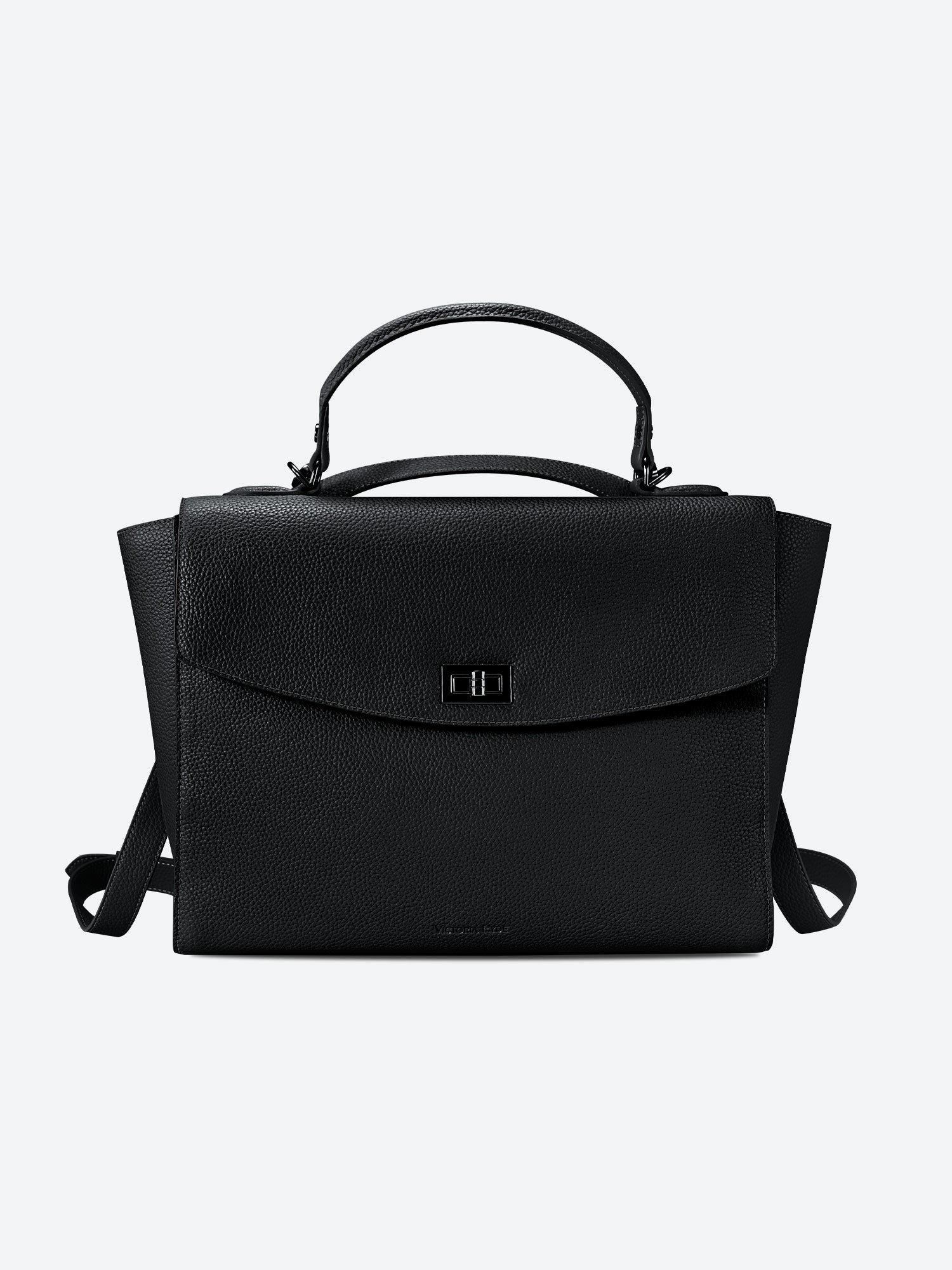 Victoria Hyde 2-in-1 convertible backpack – stylish microfibre leather handbag transforms to comfortable backpack. Removable straps, padded 13" laptop compartment, organised interior. Lightweight 880g.