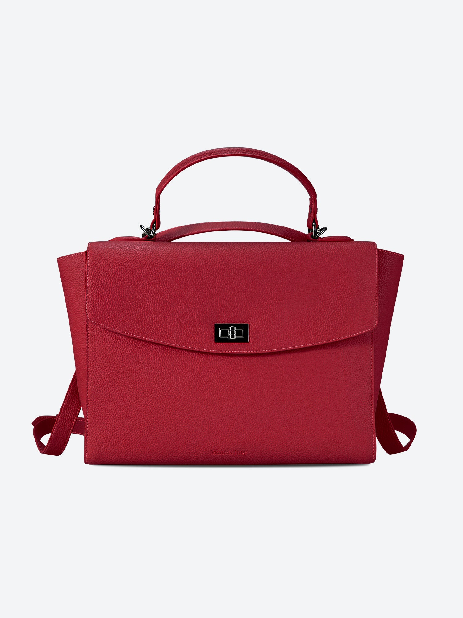 Victoria Hyde 2-in-1 convertible backpack: elegant handbag to practical backpack with detachable straps, microfiber leather, organized compartments, lightweight.