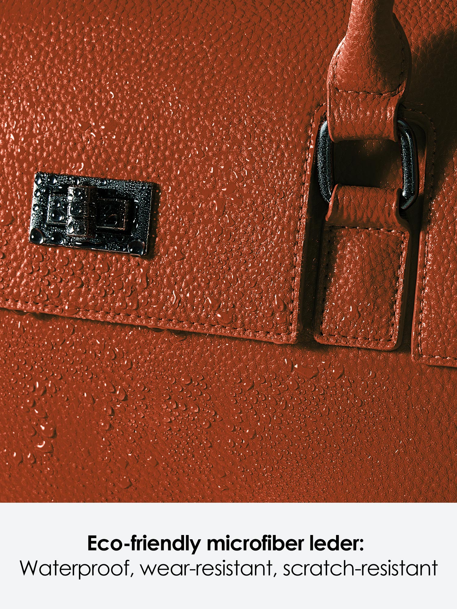Victoria Hyde Jolene large brown work bag with 16" laptop compartment, removable cosmetic pouch, vegan, water-repellent, smart organization.