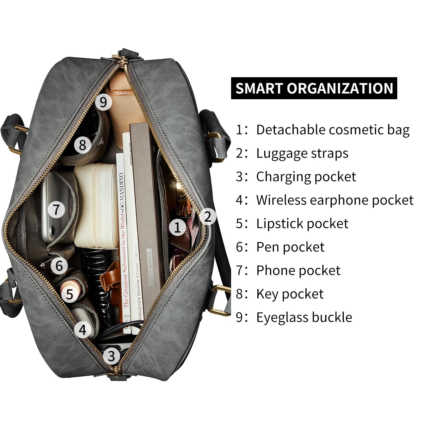 New Work Bag Margaret Grey modern work bag sustainable tote bag with laptop compartment for women in business