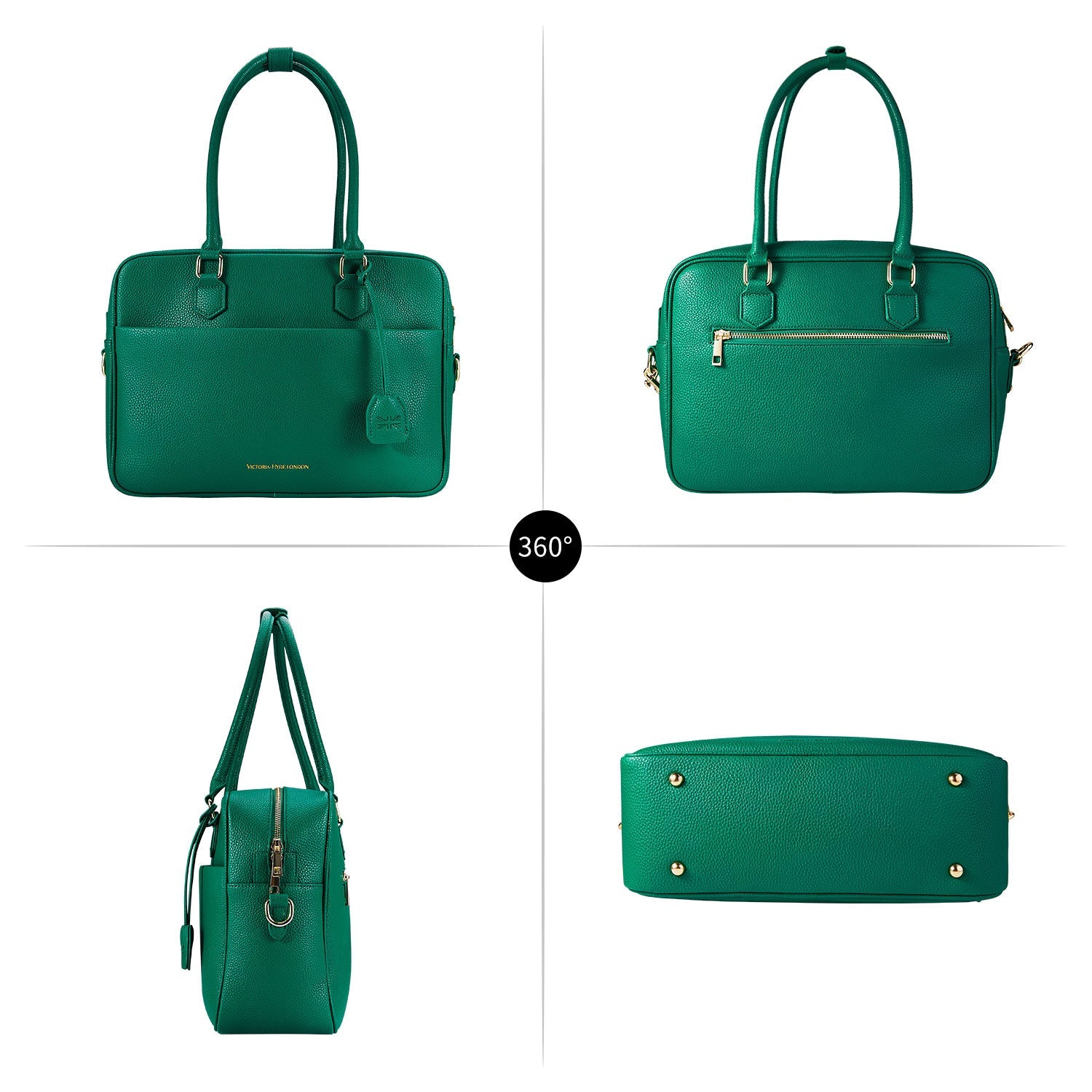 New Work Bag Margaret Green modern work bag sustainable tote bag with laptop compartment for women in business