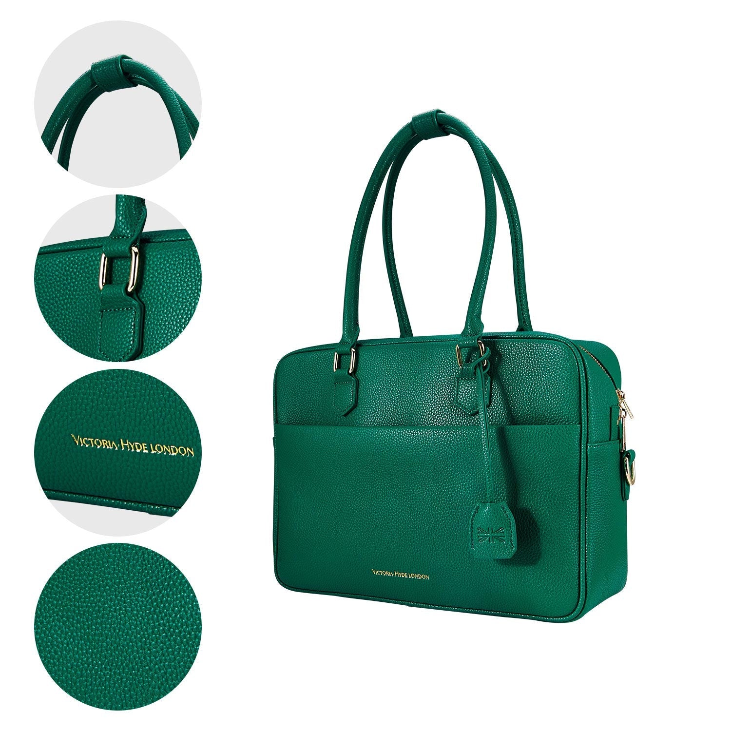 New Work Bag Margaret Green modern work bag sustainable tote bag with laptop compartment for women in business