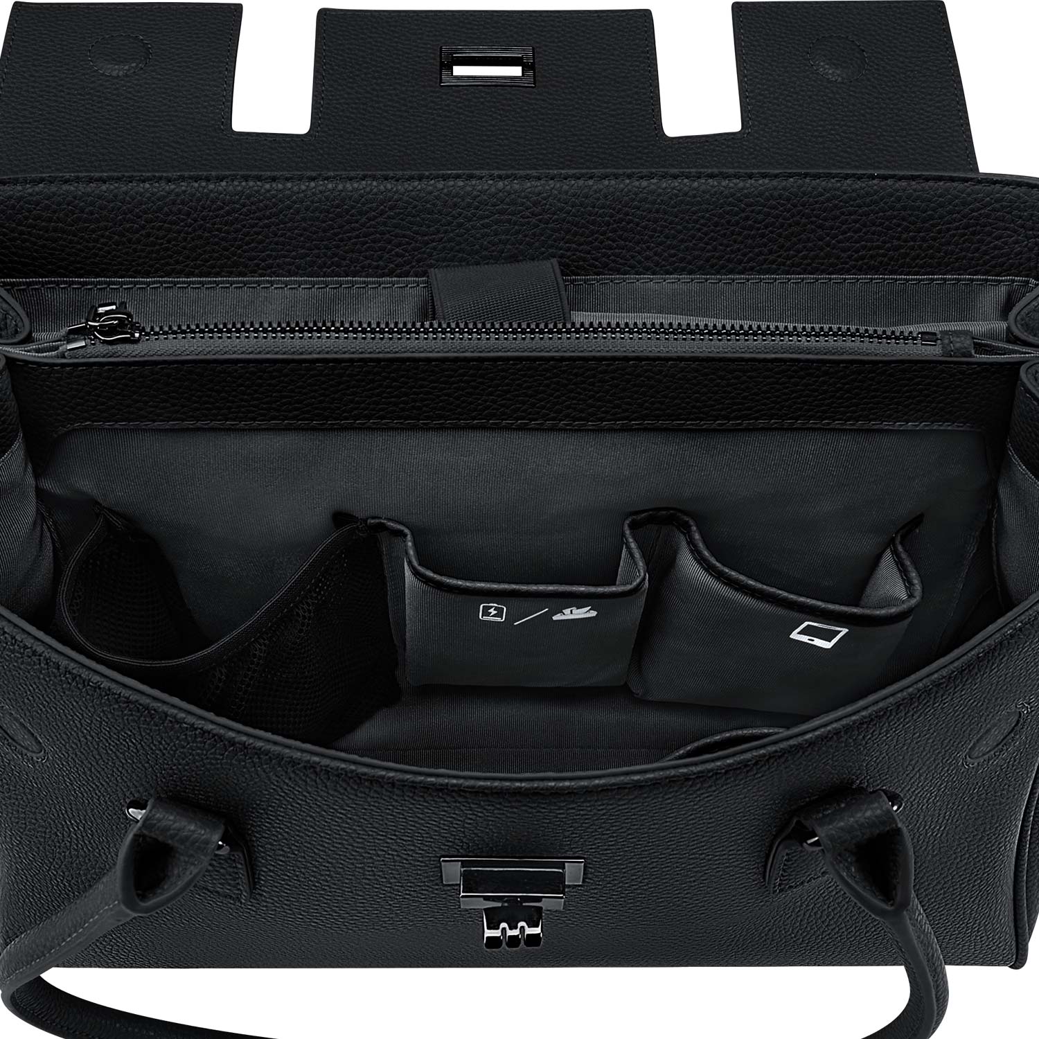 New Work Bag Jolene Black modern work bag sustainable tote bag with laptop compartment for women in business