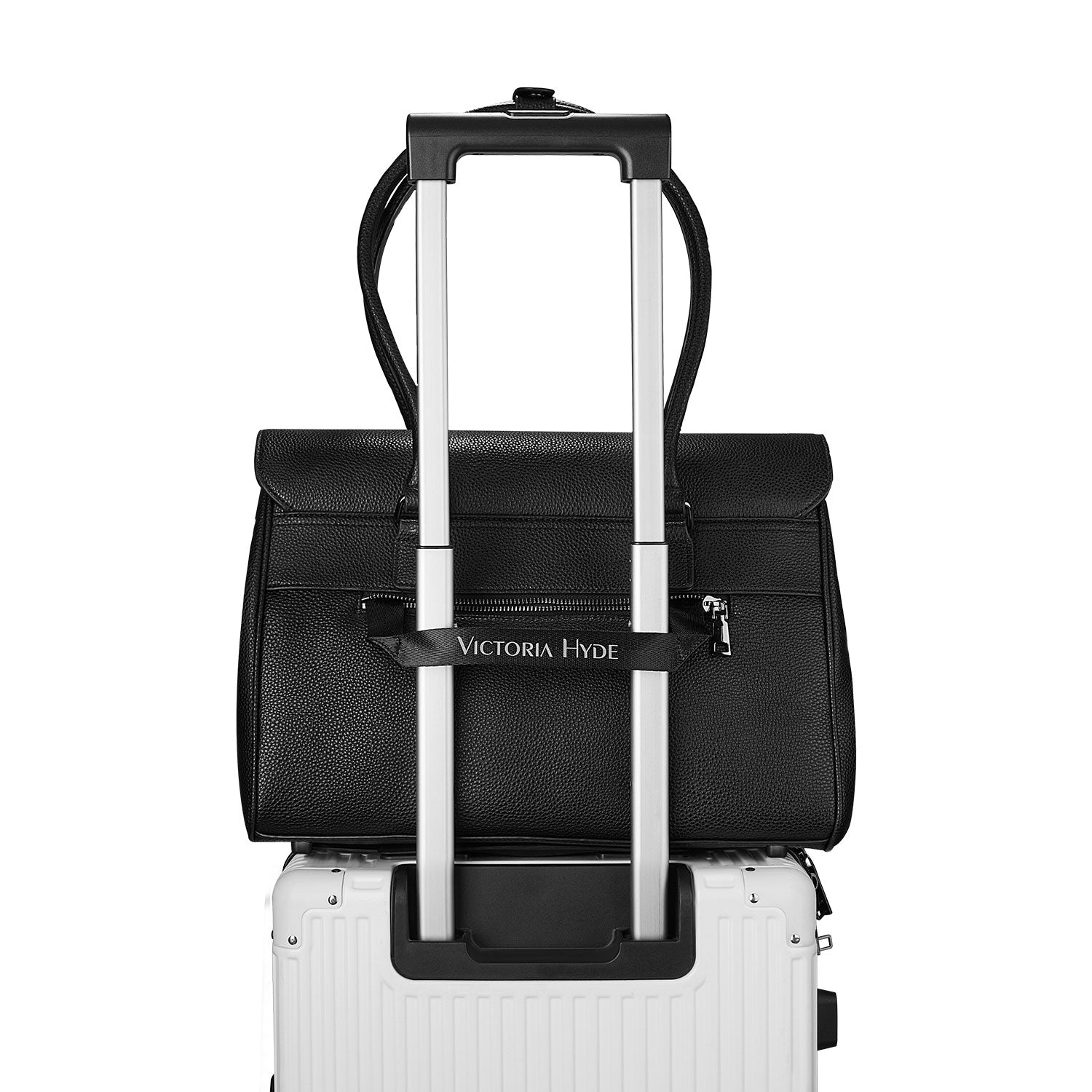 New Work Bag Jolene Black modern work bag sustainable tote bag with laptop compartment for women in business