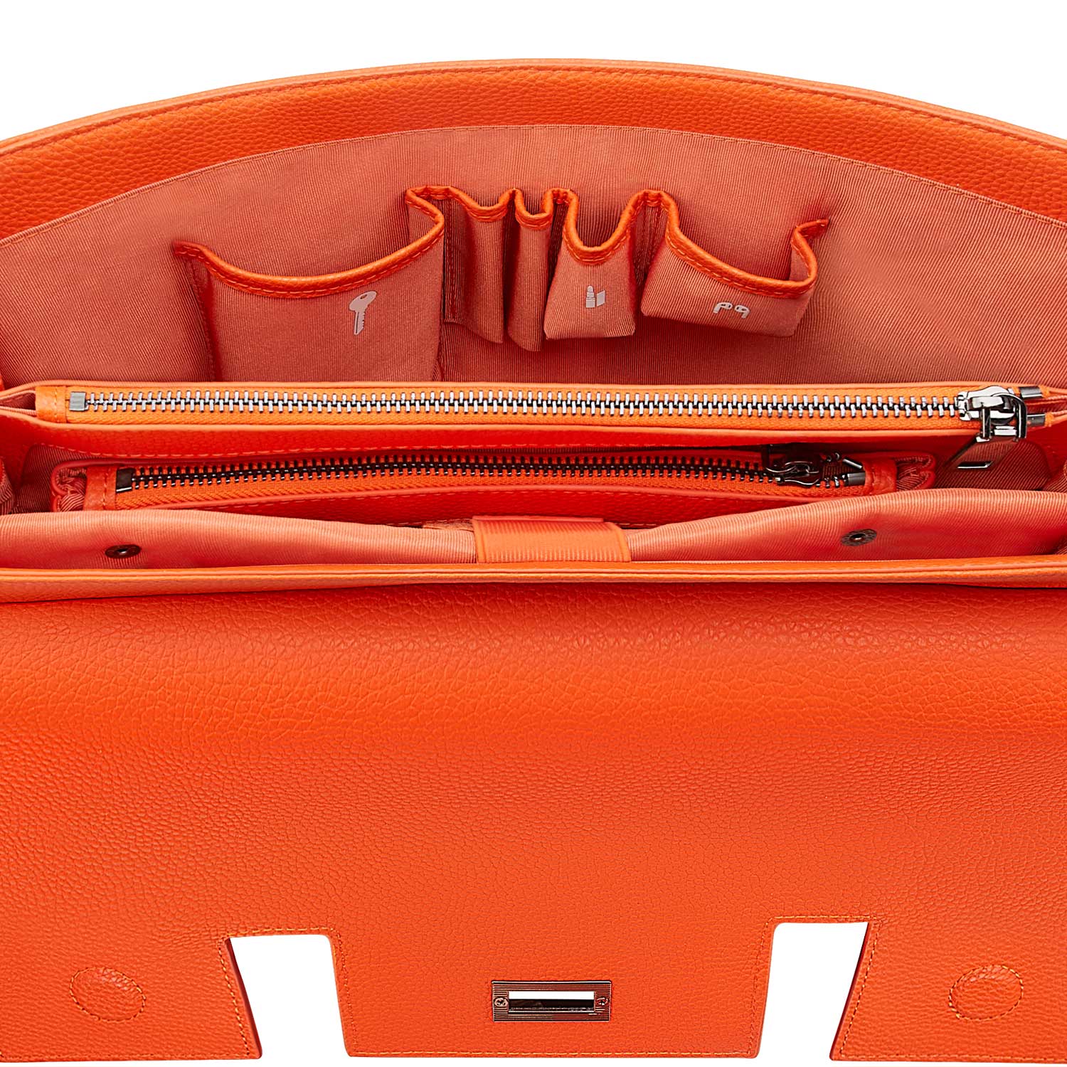New Work Bag Jolene Orange modern work bag sustainable tote bag with laptop compartment for women in business