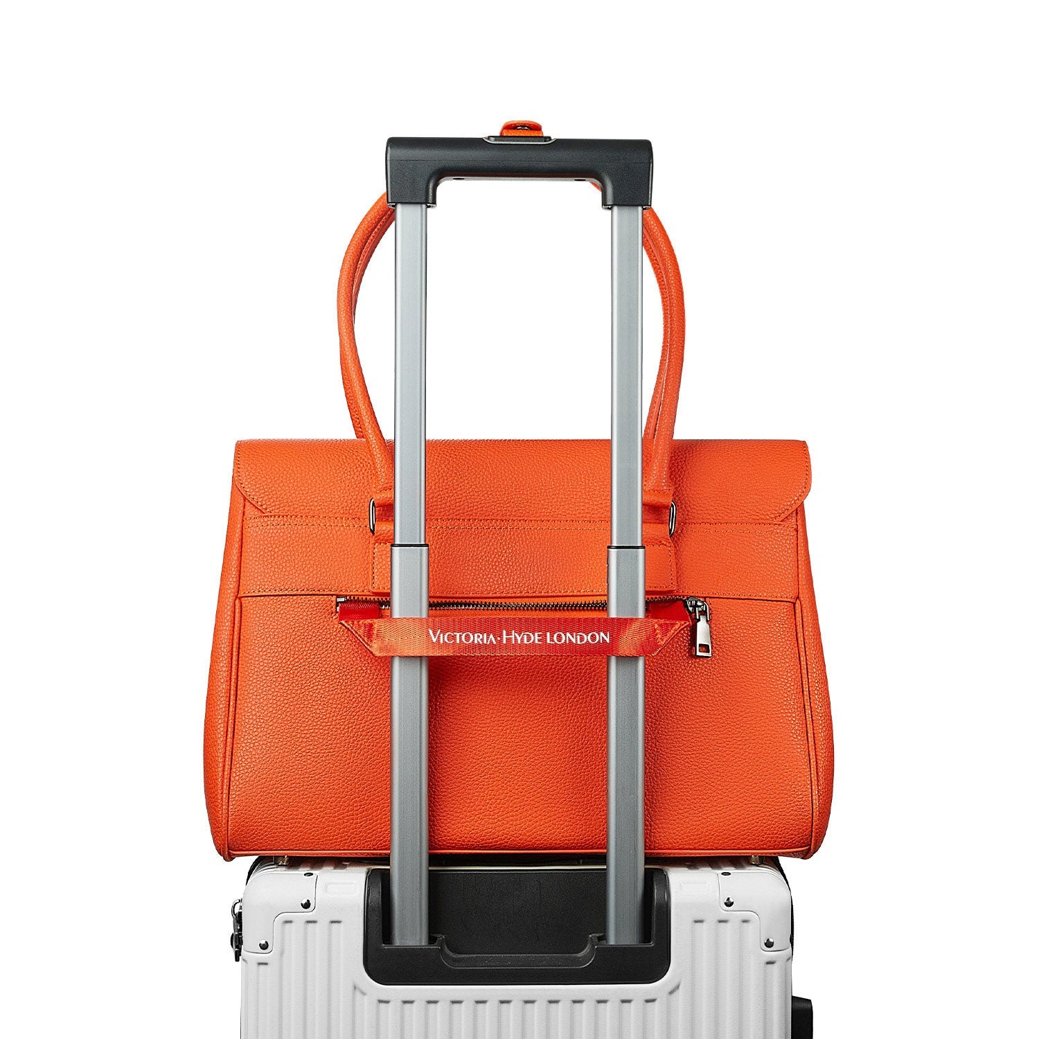 New Work Bag Jolene Orange modern work bag sustainable tote bag with laptop compartment for women in business