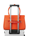 New Work Bag Jolene Orange modern work bag sustainable tote bag with laptop compartment for women in business