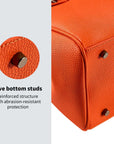 New Work Bag Jolene Orange modern work bag sustainable tote bag with laptop compartment for women in business