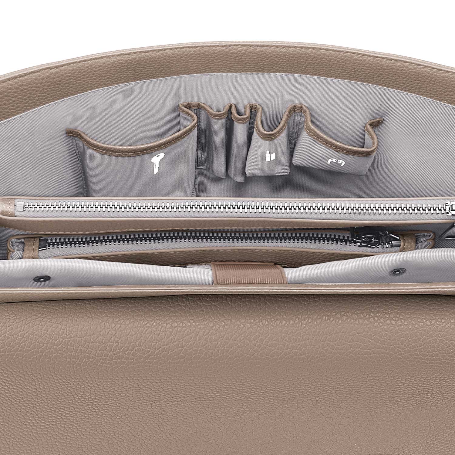 New Work Bag Jolene Nude modern work bag sustainable tote bag with laptop compartment for women in business