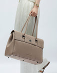 New Work Bag Jolene Nude modern work bag sustainable tote bag with laptop compartment for women in business