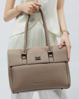 New Work Bag Jolene Nude modern work bag sustainable tote bag with laptop compartment for women in business